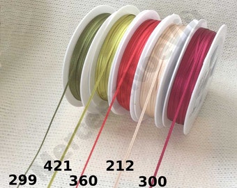 1/16 inch 1,5-2,0mm satin ribbon 1 meters (1.094yds) for miniature crafting color green,light green, red, beige,dark fuxia