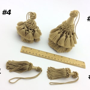 Tassels matching in color, hazelnut. Compose your order, buying the items to match your living room, bathroom, kitchen, etc.