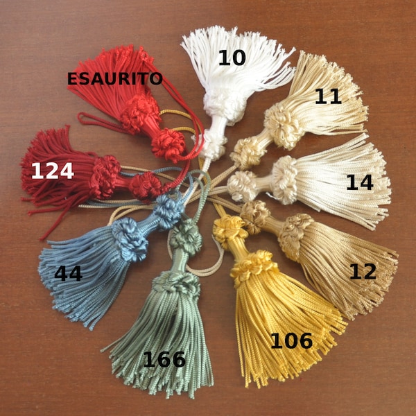 tassel handmade in italy antique furniture curtain drapery vintage style home decor shabby chic varius color tuscany made in Florence