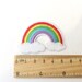 Toppa Termoadesiva Ricamata A Forma Di Nuvola Con Arcobaleno, 5,3x7,9 Cm - 6