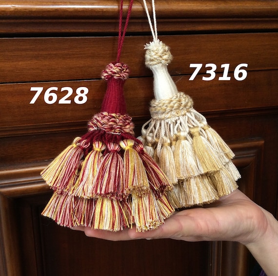 Big Tassel Handmade In Italy Antique Furniture Curtain Drapery Etsy