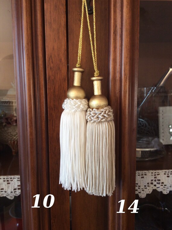 Big Tassel Handmade In Italy Antique Furniture Curtain Drapery Etsy
