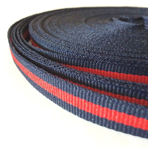 Striped blue red grosgrain ribbon fashion Italian style decorative clothing shoes bag belt handmade creative lace trim .