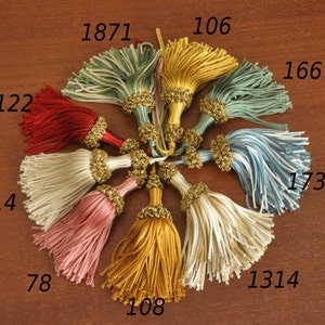 tassel handmade in italy antique furniture curtain drapery vintage style home decor shabby chic varius color tuscany made in Florence
