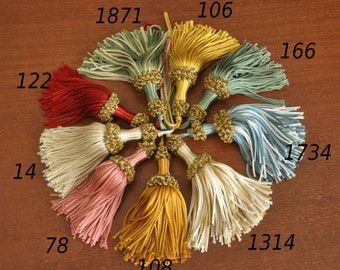 tassel handmade in italy antique furniture curtain drapery vintage style home decor shabby chic varius color tuscany made in Florence