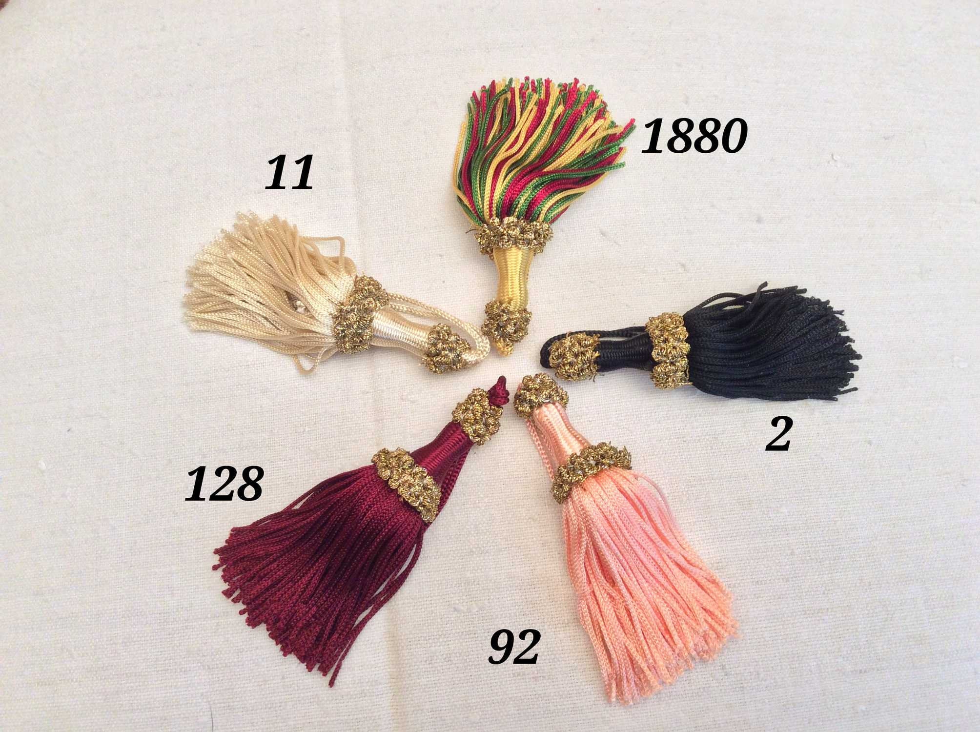 tassel handmade in italy antique furniture curtain drapery vintage style home decor shabby chic varius color tuscany made in Florence