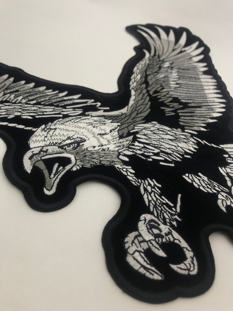 Iron on Patch Large Eagle Bird of Prey Patches Animal - Etsy