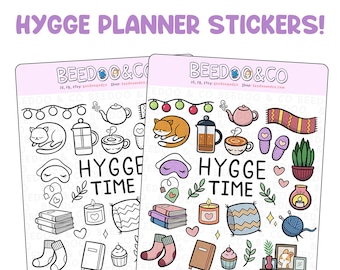 Cozy Hygge Sticker Sheet