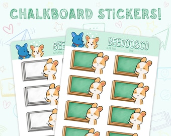 Chalkboard / Whiteboard Planner Stickers