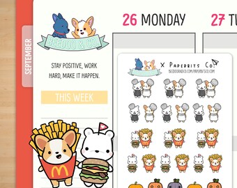 Paperbits Co x Beedoo&Co ハロウィンコラボ - コスチューム1 | コラボ、10月、不気味、バレットジャーナル、ホリデーステッカー、TN、かわいい、カワイイ