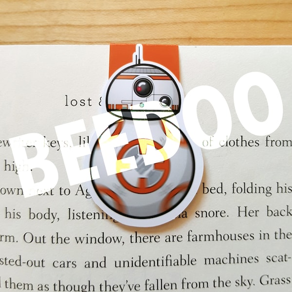 Rundes Galaktischer Roboter Magnet Lesezeichen (Mini)