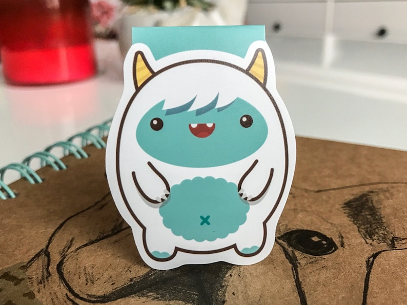 Yeti Bookmark Etsy