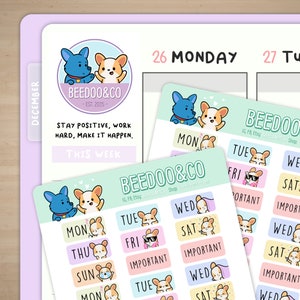 Veckans dagar (Bullet Journal)