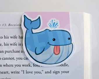 Blue Whale Magnetic Bookmark