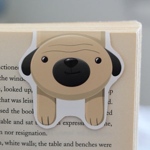 Pug Magnetic Bookmark