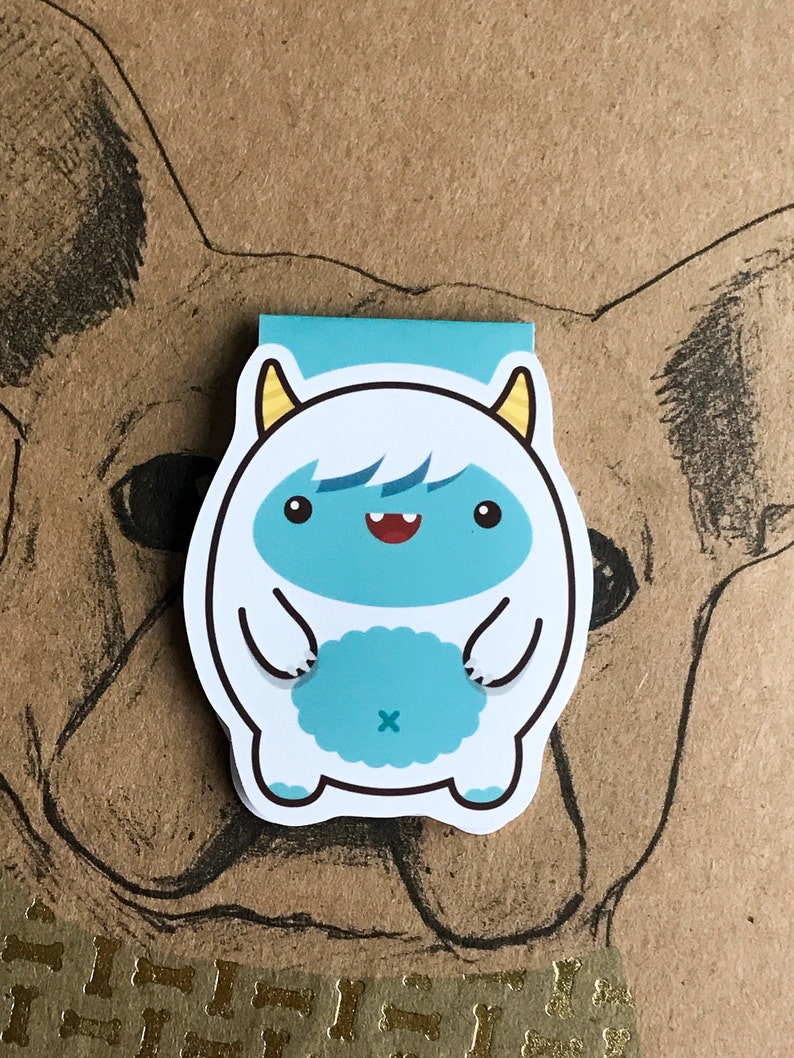 Yeti Bookmark Etsy