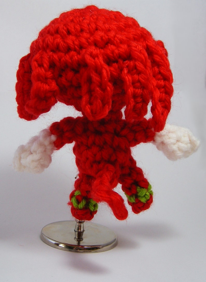 Knuckes the Echidna Cute Crochet Plush Chibi Amigurumi | Etsy
