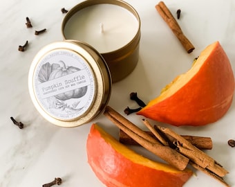 Petite Gold Soy Candle: Handcrafted in USA, 4 oz