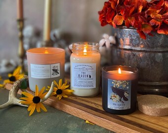 THE RAVEN Halloween Limited-Release | Soy Candles. Handcrafted in the USA using pure fragrance & essential oils.