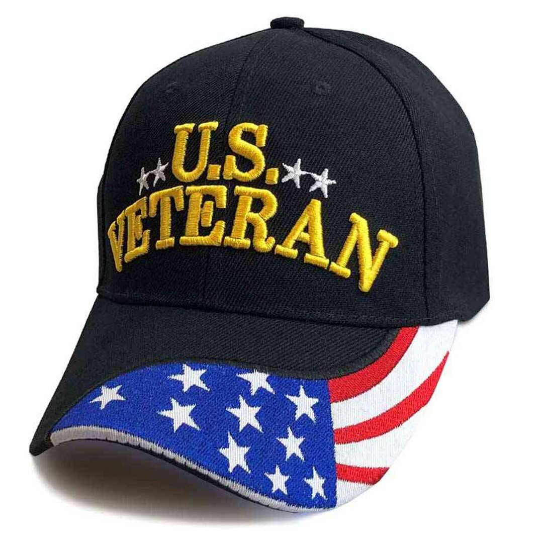 US Veteran Hat, US Vet Black Hats, Military Hats, Veteran Hats Etsy