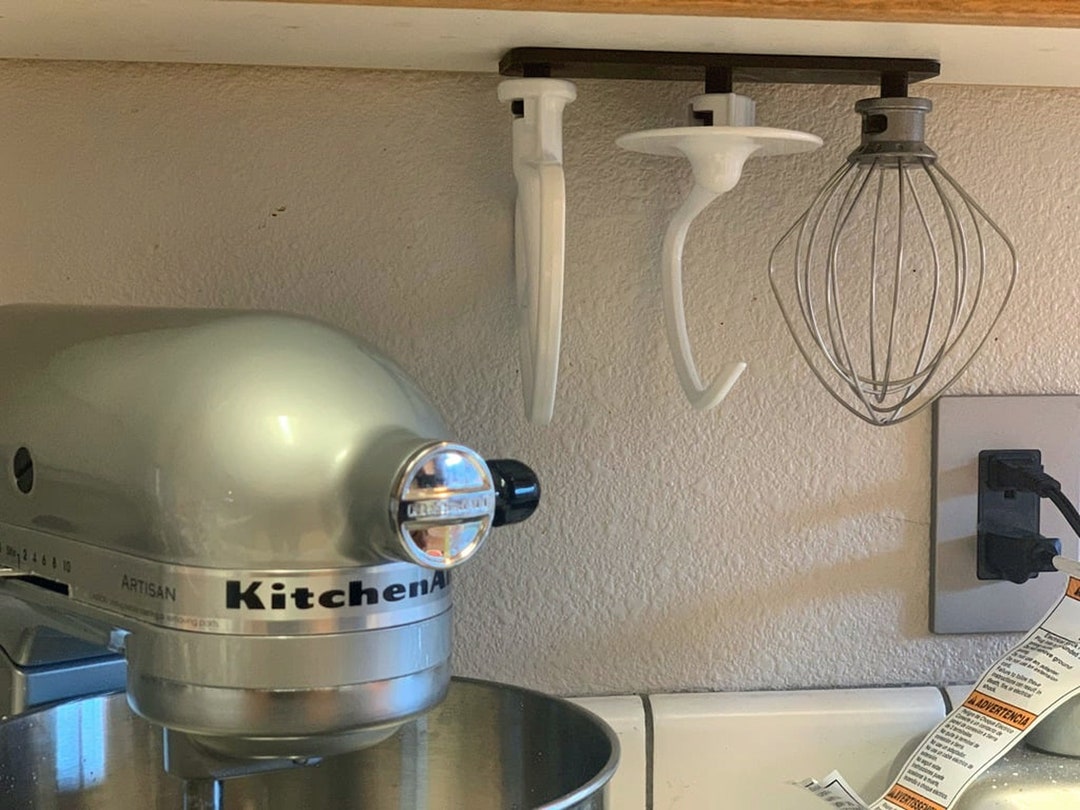 Kitchenaid Mixer 3 Piece Attachment Tool Holder, Many Colors 3d Printed