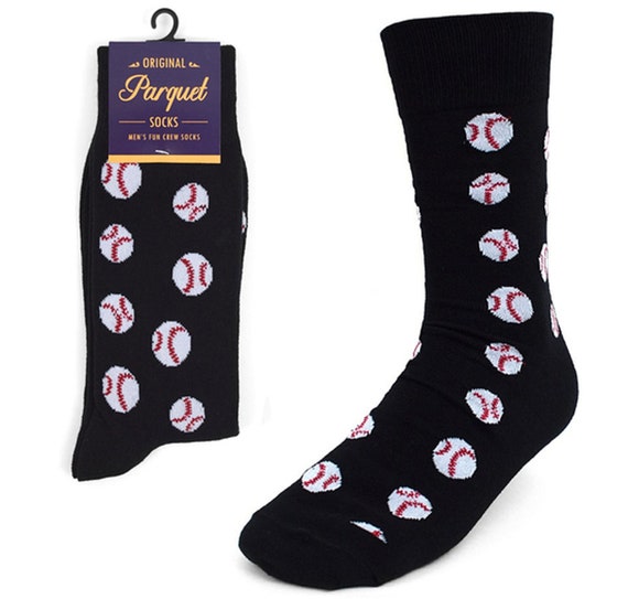 Men's Baseball Socks, Men's Funny Socks, Men's Flashy Socks, Men's