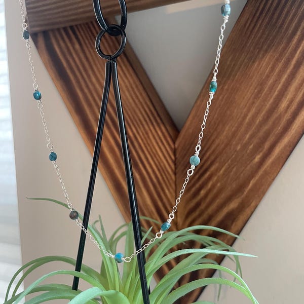 Blue Apatite Sterling Silver Necklace