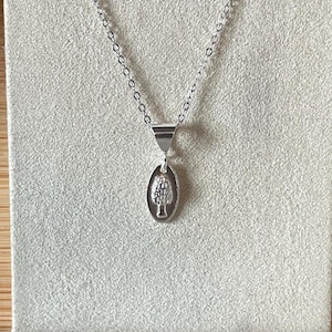 Morel Mushroom Dainty Sterling Silver Necklace