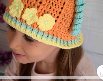 Crochet Pumpkin Hat: Acrylic Fall Winter Beanie