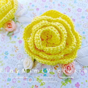 Scrunchie Haargummi mit Blume Rose