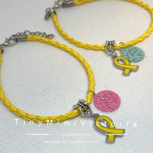 Bracelet Shema Israel yellow Hope Charm Bracelets Silver Yellow ribbon Bring Them Home Yellow Ribbon Israel pin Hostage Pin zdjęcie 2