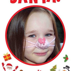Pink Butterfly Nose Warmer: Fun Winter Nose Muff