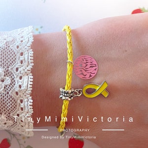 Bracelet Shema Israel yellow Hope Charm Bracelets Silver Yellow ribbon Bring Them Home Yellow Ribbon Israel pin Hostage Pin zdjęcie 1