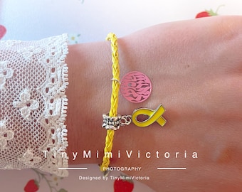 Bracelet Shema Israel yellow Hope Charm Bracelets Silver Yellow ribbon Bring Them Home Yellow Ribbon Israel pin  Hostage Pin