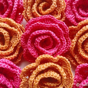 Ganchillo grandes rosas Embellishments Ganchillo applique flower applique 3d flower fabric large patch