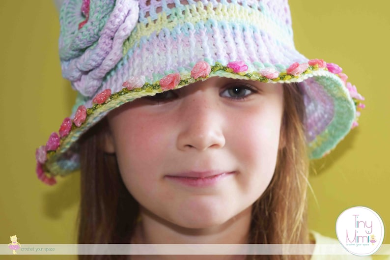 Summer crochet cloche girls rainbow hat Sunhat Women Summer Hats for Kids Newborn Hat crochet flowers Photo shoot Baby Toddler hat