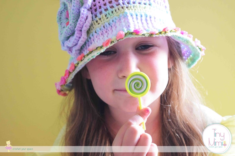 Summer crochet cloche girls rainbow hat Sunhat Women Summer Hats for Kids Newborn Hat crochet flowers Photo shoot Baby Toddler hat