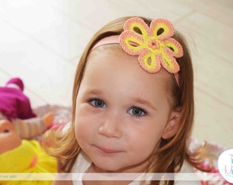 Crochet Flower Baby Headband: Lace Infant Hair Accessory