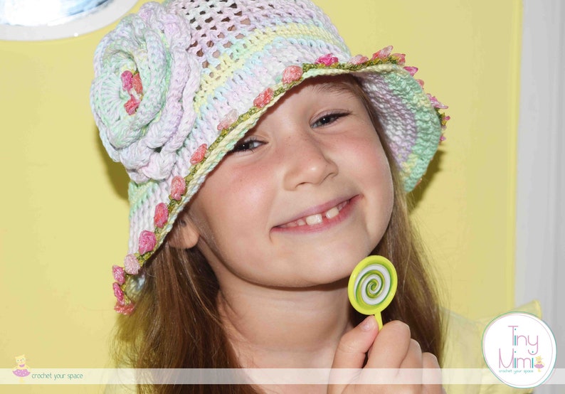 Summer crochet cloche girls rainbow hat Sunhat Women Summer Hats for Kids Newborn Hat crochet flowers Photo shoot Baby Toddler hat