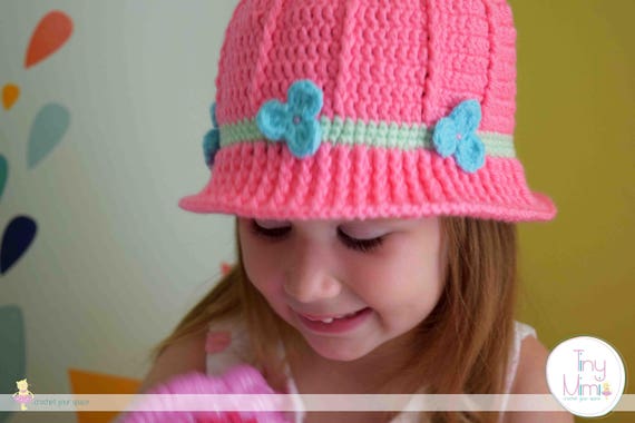 Pink Crocheted Hat Baby Girl/'s Knitted Hat 100/% Cotton