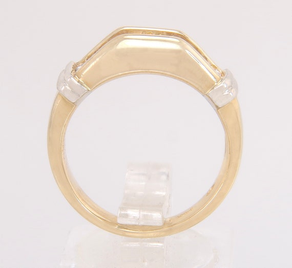 Designer Estate 14K Yellow Gold .80ct Genuine Dia… - image 3