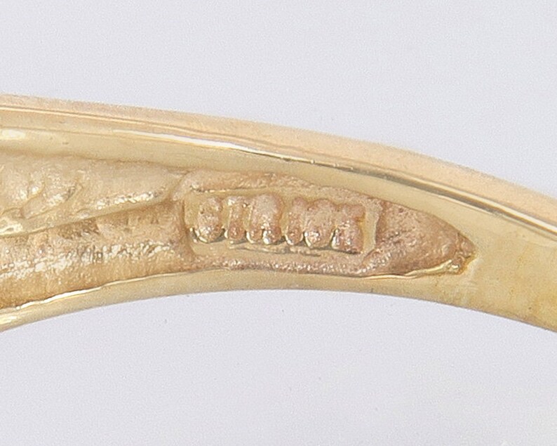 Vintage J.M. Fox 10K Yellow Gold .05ct Genuine Diamond Etsy