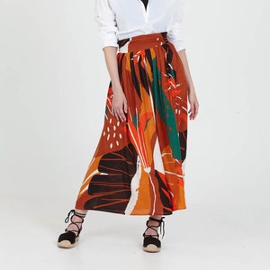 Midi Skirt with Extra Band On Waist Back, Summer Skirt, Alliover Printed, Midi Skirt LILIUM