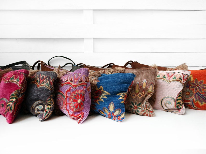 Womens Clutch Bags Clutch Bag Handmade Bag,Ethnic Clutch Bohemian Style Handbag Boho Clutch ORIENTAL Leather Purse Zipper Clutch