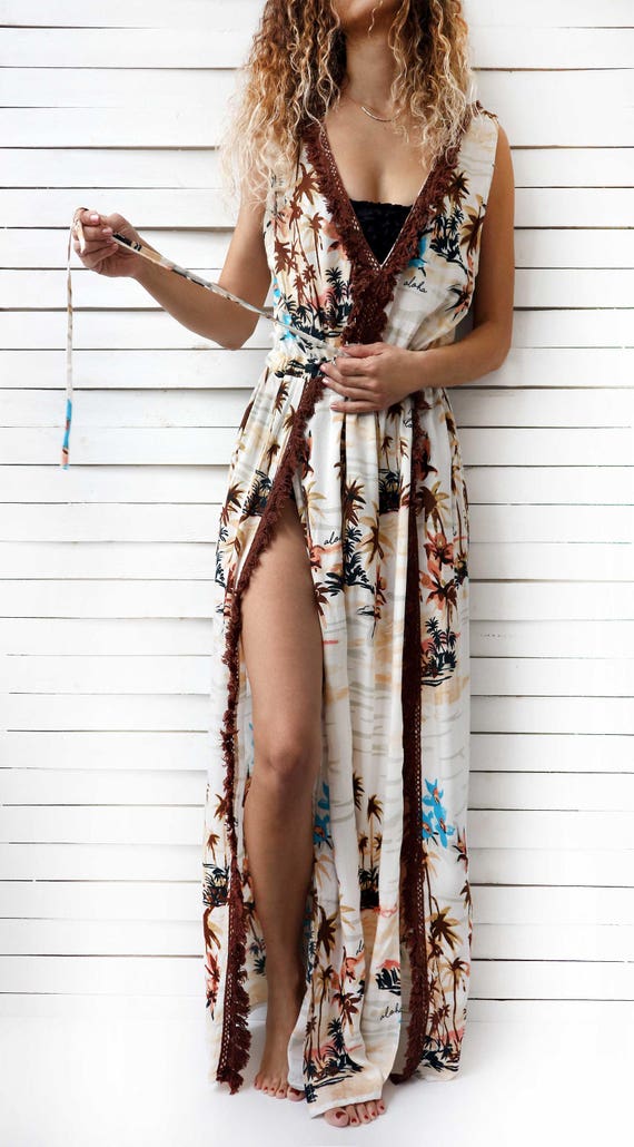viscose beach dress