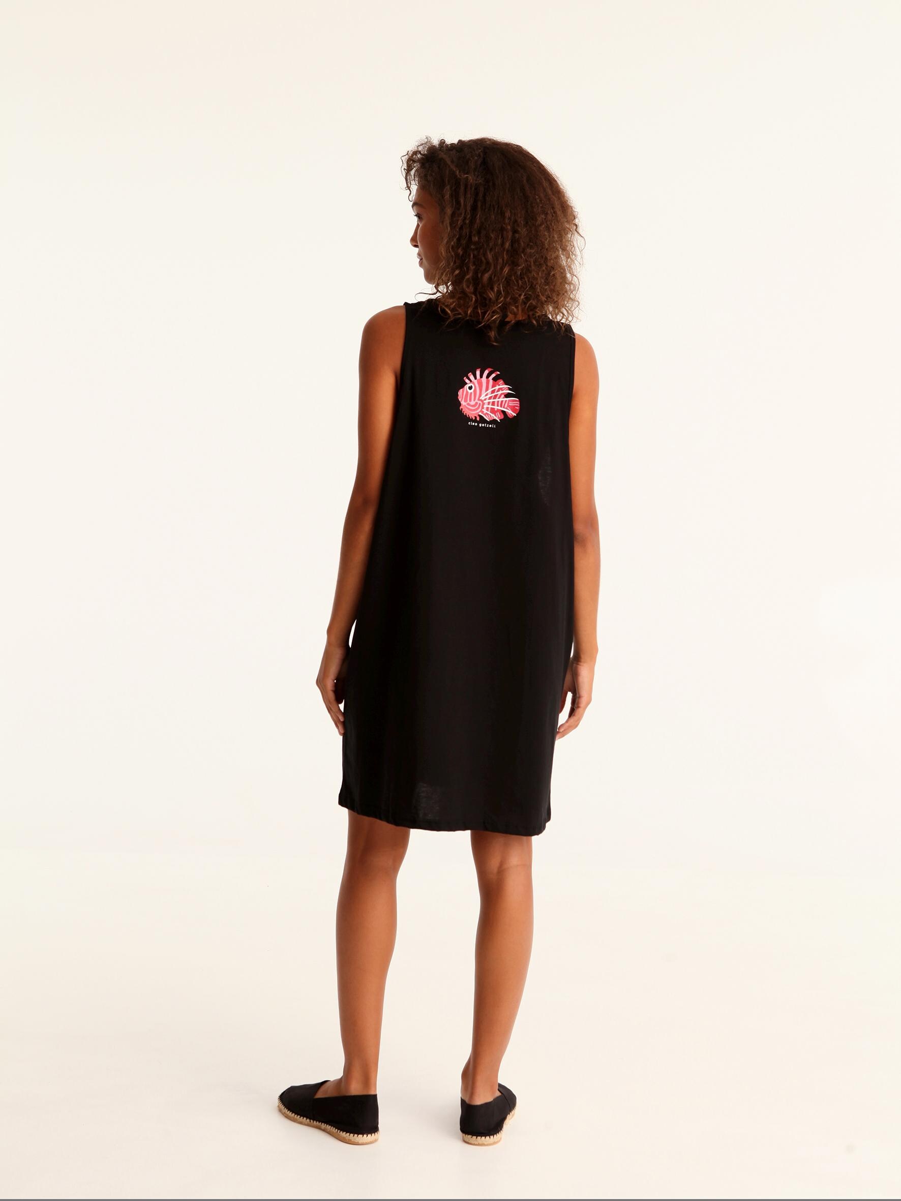 LIONFISH Loose Tank Dress, Mini Relaxed Dress, One Size, Summer