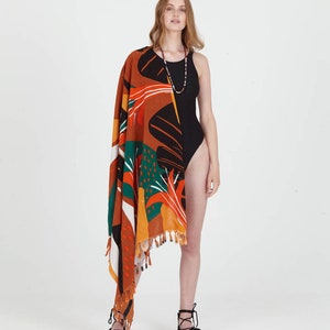 Beach Pareo Sarong Coverup &#39;Lilium&#39;
