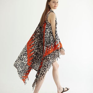 Beach Coverup Pareo Vest 'Cheetah' image 1