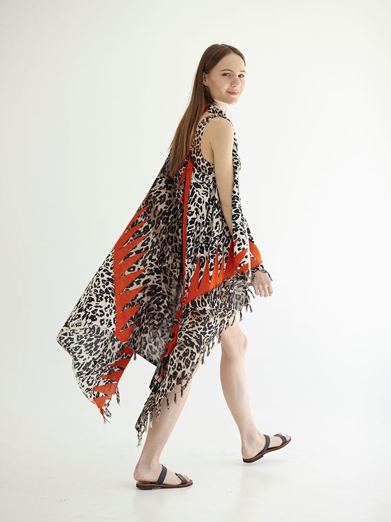 Beach Coverup Pareo Vest 'Cheetah' image 1