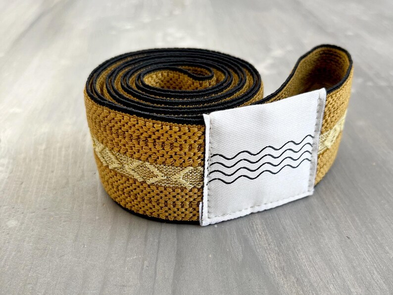 Boho Beach Towel Holder: Elastic Beach Bed Band Mustard